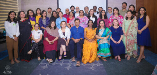 Group photo taken on day 2 of gender, caste, climate and AMR workshop