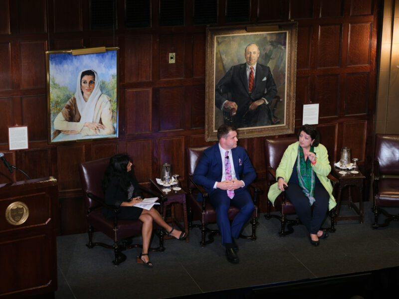 Panel 2 with Michael Craig and Dr. Ghada Zoubiane and moderator Apoorva Mandavilli 