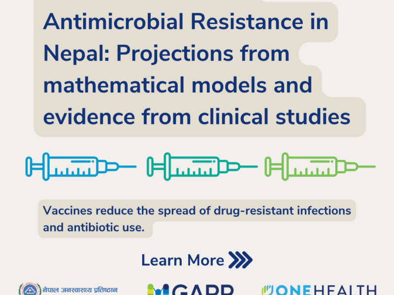 Vaccines to Control Antimicrobial Resistance in Nepal: Projections from mathematical models and evidence from clinical studies