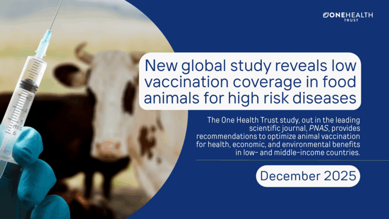 The first slide of a presentation on an OHT article on Animal Vaccines out in PNAS