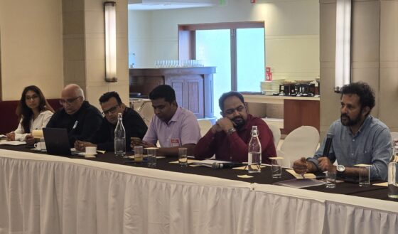  Dr. Ramanan Laxminarayan sharing his insight during the panel discussion